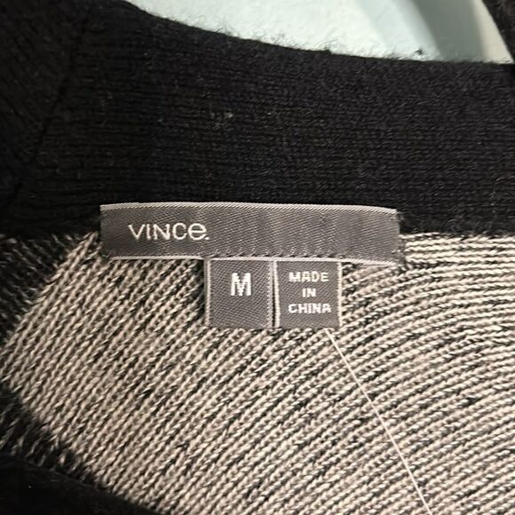 Vince Variegated Wool/Cashmere Striped Wrap Cardigan - Picture 6 of 9